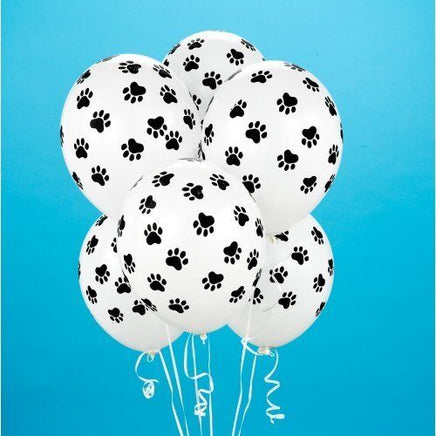 Snoopy Beagle Paw Prints Latex Balloon   (Air Fill/Not Helium)