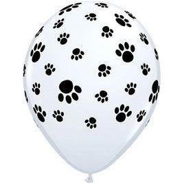 Snoopy Beagle Paw Prints Latex Balloon   (Air Fill/Not Helium)