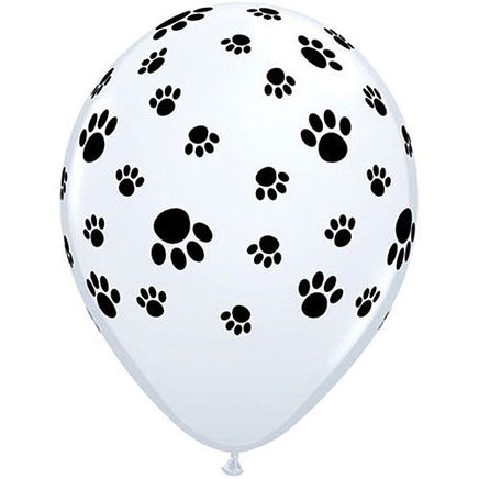 Snoopy Beagle Paw Prints Latex Balloon   (Air Fill/Not Helium)