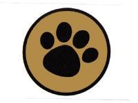 Paw Print Foil Seals