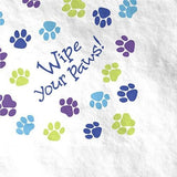 Snoopy Beagle Paw Prints Dinner Napkins - "Wipe Your Paws"