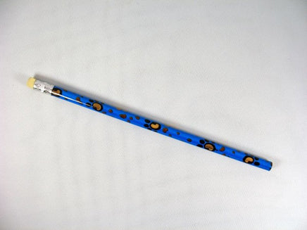 Paw Prints Pencil - Blue