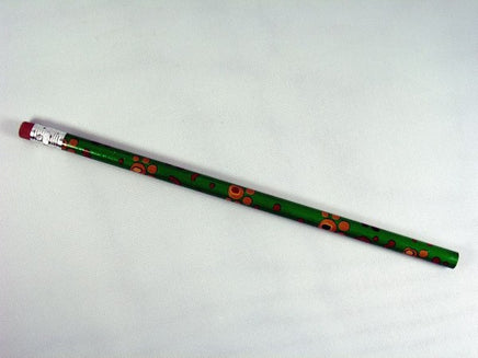 Paw Prints Pencil - Green
