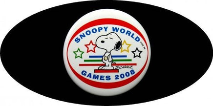 2008 Olympics Pinback Button - Snoopy