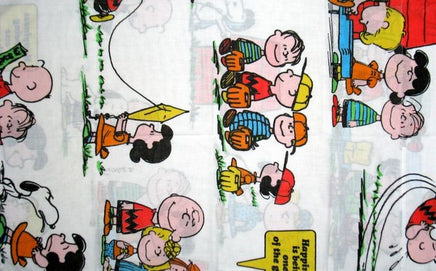 Vintage Peanuts Gang Pillow Case - Happiness Is...  (Handmade)