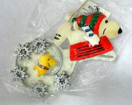 Adler Tin Snoopy And Woodstock Ornament