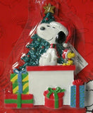 ADLER WOODSTOCK AND SNOOPY ON GIFTS ORNAMENT