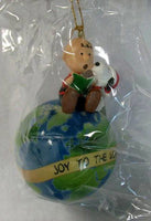 ADLER CHARLIE BROWN AND SNOOPY ON EARTH ORNAMENT