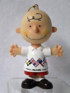 Adler Charlie Brown World Traveler Ornament