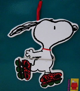 Adler Snoopy Rollerblading Ornament