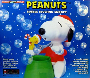 Bubble Blowing Snoopy Santa Toy