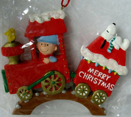 Adler Charlie Brown Train Ornament