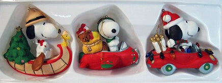 Adler Snoopy Transportation Ornaments Boxed Set