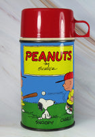Peanuts Vintage Metal Thermos Bottle - RARE!