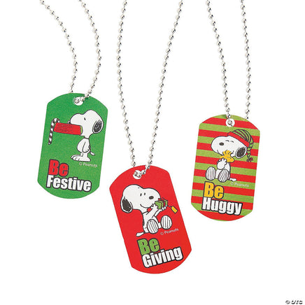 Snoopy Metal Christmas Dog Tags - snoopn4pnuts.com