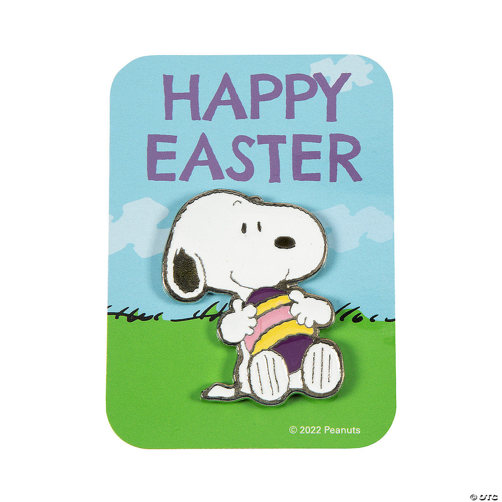 Snoopy Metal and Enamel Easter Pin