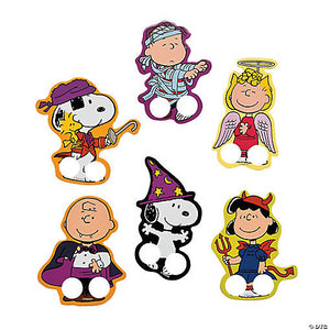 Peanuts Halloween Finger Puppet 6-Piece Set (Thick, Sturdy Cardboard That Won't Bend!)