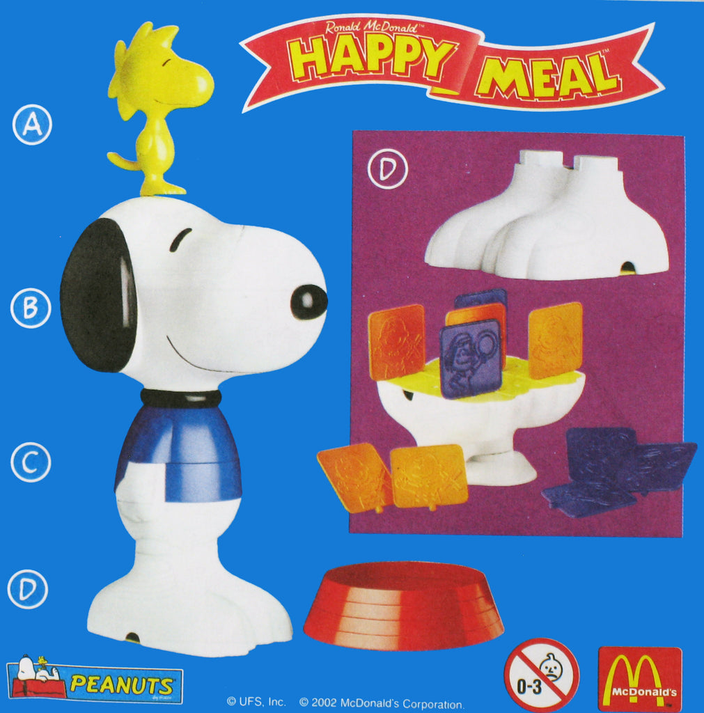 2001 Snoopy McDonald's Happy Meal Prototype Toy Set - 