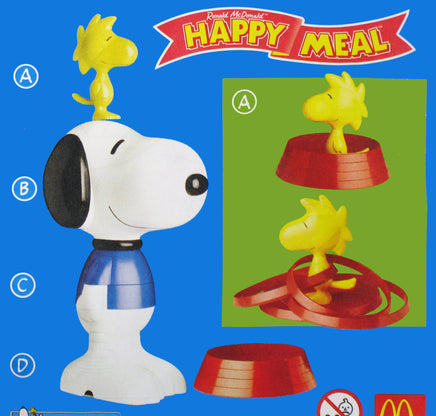 2001 Snoopy McDonald's Happy Meal Prototype Toy Set - "Mega Game Snoopy" Promotion (Includes Original Hand - Written Order!) VERY RARE! - snoopn4pnuts.com