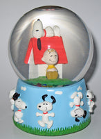 Flambro Charlie Brown and Snoopy Musical Water Globe - 