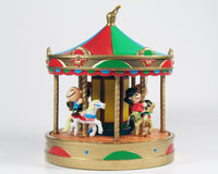 1988 Peanuts Rotating Carousel Christmas Ornament (New But Near Mint) - snoopn4pnuts.com