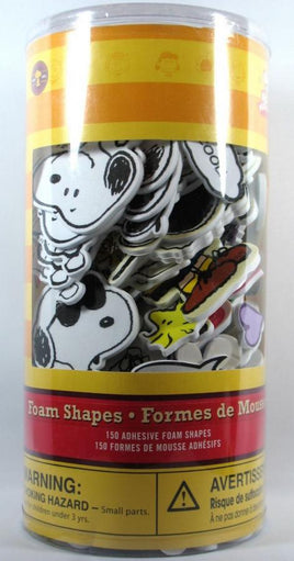 Peanuts Gang Self-Adhesive Foam Scrapbook Shapes - 150 Pieces!
