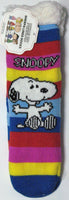 Peanuts Sherpa - Lined Slipper Socks - Snoopy Sitting - snoopn4pnuts.com