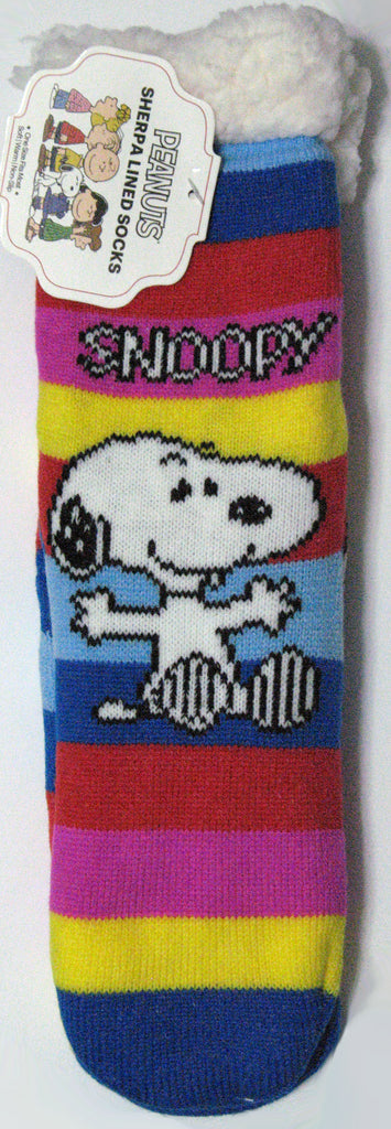 Peanuts Sherpa-Lined Slipper Socks - Snoopy Sitting