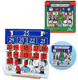 Peanuts Wooden Advent Calendar With Wood Display Base - snoopn4pnuts.com