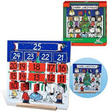 Peanuts Wooden Advent Calendar With Wood Display Base