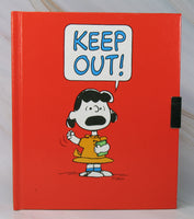 Lucy Vintage Locking Hardback Diary (Lock Difficult To Open/Have To Push In Firmly) - snoopn4pnuts.com