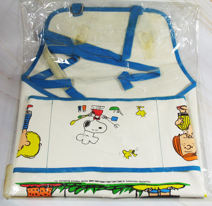Peanuts Vintage Kid's Vinyl Craft Apron - Rare Japanese Sample! - snoopn4pnuts.com