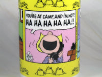 Danbury Mint Porcelain Calendar Mug - August: Summer Camp Blues - snoopn4pnuts.com