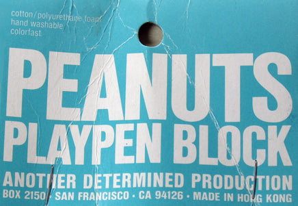 Peanuts Vintage Playpen Rattle Block - snoopn4pnuts.com