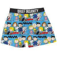 Peanuts Gang Boxers With Embroidered Waistband - BRIEF INSANITY