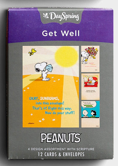 Peanuts Gang Get Well Cards Boxed Set