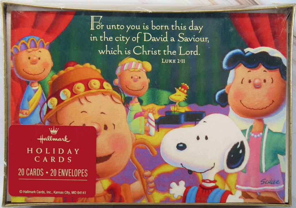 Peanuts Gang Vintage Christmas Cards