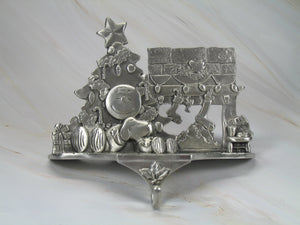Peanuts Solid Pewter Christmas Stocking Holder - RARE!