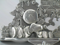Peanuts Solid Pewter Christmas Stocking Holder - RARE! - snoopn4pnuts.com