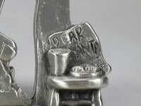 Peanuts Solid Pewter Christmas Stocking Holder - RARE! - snoopn4pnuts.com