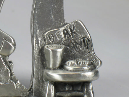 Peanuts Solid Pewter Christmas Stocking Holder - RARE! - snoopn4pnuts.com