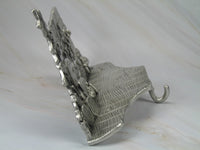 Peanuts Solid Pewter Christmas Stocking Holder - RARE! - snoopn4pnuts.com