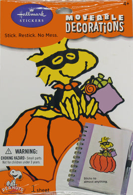 Woodstock Halloween Removable Sticker - snoopn4pnuts.com