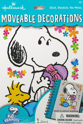 Snoopy Floral Removable Sticker - snoopn4pnuts.com