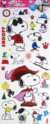 Large Sheet of Snoopy Reusable Window Clings - snoopn4pnuts.com