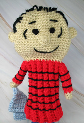 Peanuts Hand - Crocheted Bottle Cover - Linus (Exceptional Craftsmanship!) - snoopn4pnuts.com
