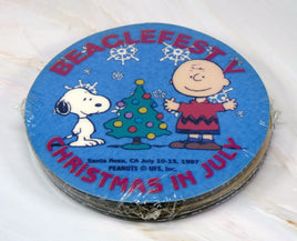 1997 Beaglefest V Coaster Set (Christmas In July) - snoopn4pnuts.com
