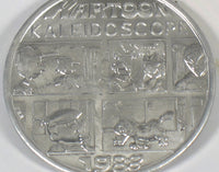 1988 Mardi Gras Plastic Coin - Charlie Brown and Lucy Comic Panel - snoopn4pnuts.com