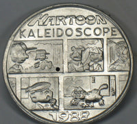 1988 Mardi Gras Plastic Coin - Charlie Brown and Lucy Comic Panel - snoopn4pnuts.com