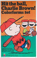 Hit The Ball Charlie Brown! Colorforms Set (Used/Missing Pieces/Box Indented)